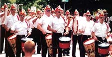 The Fanfaren Corps performing at a recent parade.